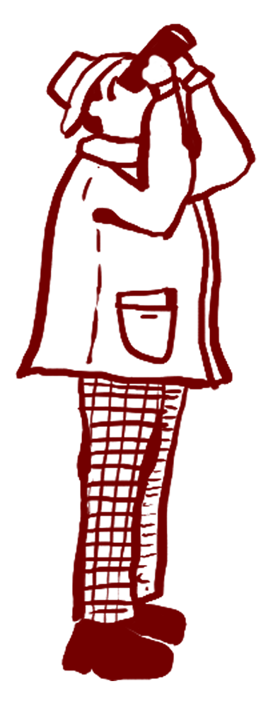 Lyzzick Bird Watcher Red